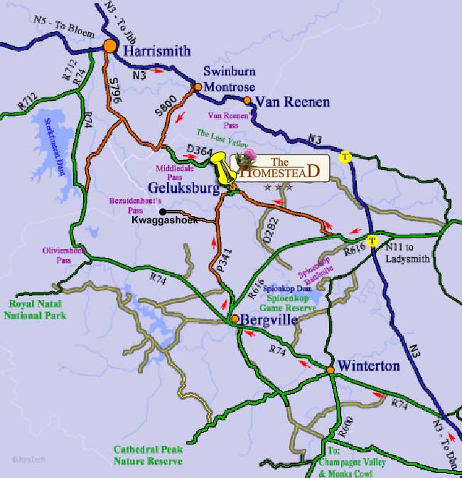 The Homestead Map To The Homestead